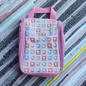 Hello Kitty Pink Zip Front Toiletry Bag